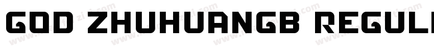 God ZhuhuanGB Regular字体转换